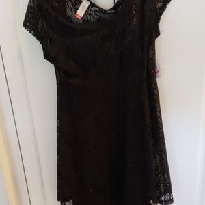 Black lace dress